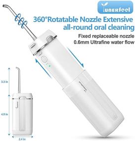 img 3 attached to 🦷 Wireless Water Flosser for Teeth by YUNERFEEL - Telescopic Water Tank, Portable Rechargeable Oral Irrigator, IPX8 Waterproof, 3 Modes Water Flosser for Teeth, Braces, Bridges Care