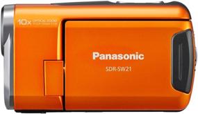 img 1 attached to 📹 Panasonic SDR-SW21 Shockproof and Waterproof Camcorder (Orange) - Enhanced for SEO