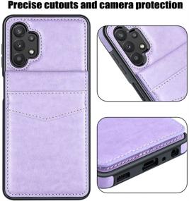 img 1 attached to LakiBeibi Galaxy A32 5G Csae - Lightweight Leather Wallet Case with Card Holders for Samsung Galaxy A32 5G (2021), Purple