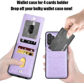 img 2 attached to LakiBeibi Galaxy A32 5G Csae - Lightweight Leather Wallet Case with Card Holders for Samsung Galaxy A32 5G (2021), Purple