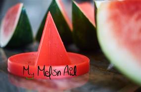 img 4 attached to 🍉 Enhance Your Watermelon Experience with the Patented MelonAid Cutter Stand: Push, Cut & Enjoy Mess-Free and Stress-Free Healthy Eating - Ideal for All Melon Lovers