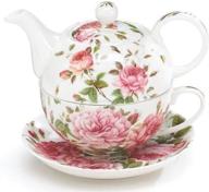 🌹 porcelain rose tea set: teapot and teacup bundle логотип