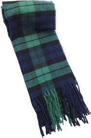 img 2 attached to 🎄 Achillea Scottish Tartan Cashmere Christmas Men's Accessory Set