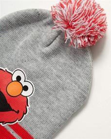 img 2 attached to 🎩 Elmo Hat and 2 Pair of Mittens Cold Weather Set - Enhanced SEO