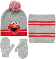 🎩 elmo hat and 2 pair of mittens cold weather set - enhanced seo logo