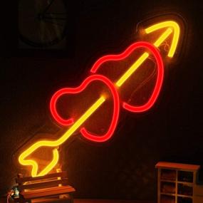 img 4 attached to 15.9ft Neon Heart Light Sign Wall Decor LED Neon Light for Home Decoration Bedroom Lounge Office Wedding Christmas Valentine’s Day Party - Powered by USB