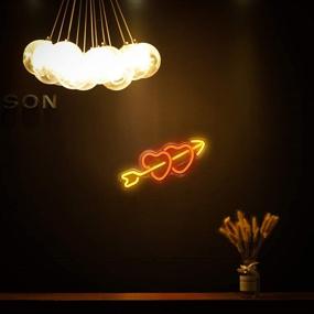 img 3 attached to 15.9ft Neon Heart Light Sign Wall Decor LED Neon Light for Home Decoration Bedroom Lounge Office Wedding Christmas Valentine’s Day Party - Powered by USB