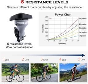 img 1 attached to Portable Magnetic Bike Trainer Stand - Noise Reduction, 5 Resistance Levels, Fits 24” to 29” Bikes