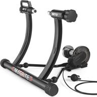 portable magnetic bike trainer stand - noise reduction, 5 resistance levels, fits 24” to 29” bikes logo