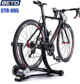 img 3 attached to Portable Magnetic Bike Trainer Stand - Noise Reduction, 5 Resistance Levels, Fits 24” to 29” Bikes