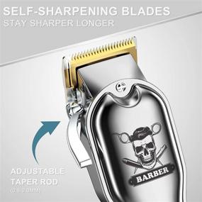 img 2 attached to 💇 Hatteker Hair Cutting Kit Pro: Men's Professional Barber Clippers | IPX7 Waterproof Cordless Beard Trimmer & Hair Trimmer