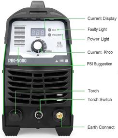 img 3 attached to Reboot CUT50D Plasma Cutter Machine: 50Amp, High Frequency, 110/220V, Clean Cut, IGBT Air Plasma Cutting Machine for Aluminum Alloy, Mild Steel and Cast Iron