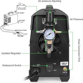 img 1 attached to Reboot CUT50D Plasma Cutter Machine: 50Amp, High Frequency, 110/220V, Clean Cut, IGBT Air Plasma Cutting Machine for Aluminum Alloy, Mild Steel and Cast Iron