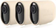 📷 3-pack beige protective silicone skins for arlo ultra/ultra 2, arlo pro 3/pro 4 – accessorize and safeguard your arlo camera (not compatible with arlo essential spotlight) logo