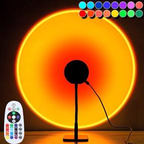 img 4 attached to 🌅 Sunset Lamp: 16 Color Projection with Remote, 360° Rotation, Ideal for Photography, Vlogs, Romantic Gifts, TikTok & Bedroom Decor