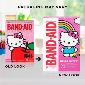 img 3 attached to Пластырь Band-Aid Brand с клеевым слоем, Hello Kitty, 20 штук (3 упаковки) - Милый и надежный средство первой помощи