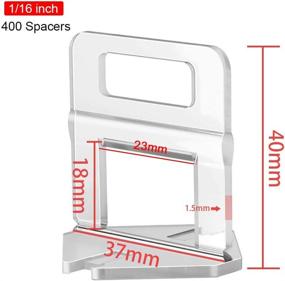 img 3 attached to 🔧 Enhance Precision and Efficiency: 400-Piece DIY Tile Leveling System Clips for Professional Ceramic Tile and Stone Installation (1/16 Inch)