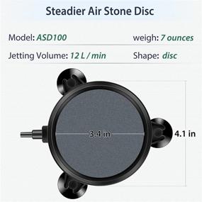 img 2 attached to 🐠 Pawfly 4 Inch Air Stone Disc Bubbler: Enhance Oxygenation in Your Aquarium with this Fish Tank Air Pump Accessory