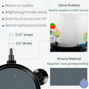 img 1 attached to 🐠 Pawfly 4 Inch Air Stone Disc Bubbler: Enhance Oxygenation in Your Aquarium with this Fish Tank Air Pump Accessory