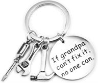 🔑 stainless steel grandfather keychain - a perfect gift for granddaughters and grandsons logo