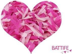 img 1 attached to 🎀 Battife Gender Reveal Confetti Sticks for Baby Girl Shower Party - 12 Pack of 14-inch Tissue Paper Confetti Flick Stick Wands, Ideal for Party Supplies and Decorations