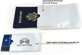 img 3 attached to 🔒 Waterproof RFID Blocking Sleeve Set