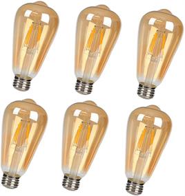 img 4 attached to 💡 Vintage Filament Equivalent Decorative Light Bulb (Non-Dimmable)