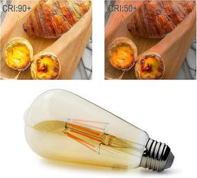 img 1 attached to 💡 Vintage Filament Equivalent Decorative Light Bulb (Non-Dimmable)