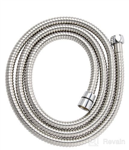 img 1 attached to 🚿 Klabb 59 Inches Extra Long Chrome Handheld Shower Hose with Brass Insert and Nut - Perfect for Enhanced Shower Experience! review by Amy Mcleod