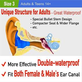 img 3 attached to WaterDam Swimming Ear Plugs: The Ultimate 🏊 Waterproof and Comfortable Earplugs to Prevent Swimmer's Ear