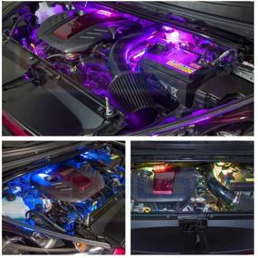 img 2 attached to 🌈 LEDGlow 6pc Million Color LED Engine Bay Under Hood Lighting Kit - Transform Your Car's Engine with Vibrant Colors - Control Box & Wireless Remote Included