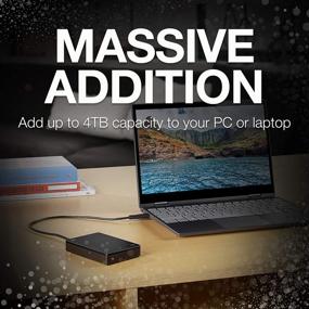 img 2 attached to 🖥️ Seagate Backup Plus Portable 4TB Внешний жесткий диск HDD - Черный USB 3.0 для ПК, ноутбука и Mac + бонус Adobe CC Photography (2 месяца)