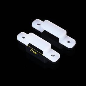 img 2 attached to BCP 100pcs Silicone Mounting Bracket LED Strip Fixing Clips with Screws - Ideal for 12 mm Max Width Led Strip