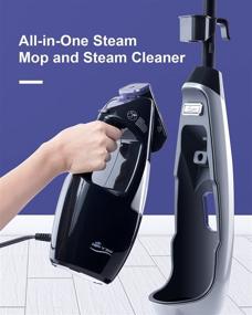 img 3 attached to 🧼 LIGHT 'N' EASY 8-in-1 Steam Mop Cleaners: Detachable Handheld Unit for Hardwood, Grout, Tile, Laminate - Multi-Purpose Indoor Steam Cleaner (Model 7688ANB-2)