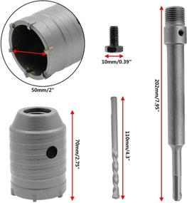 img 3 attached to 🔪 Hordion Concrete Cutter: Enhancing Cement Cutting Tools and Accessories with Hole Saws