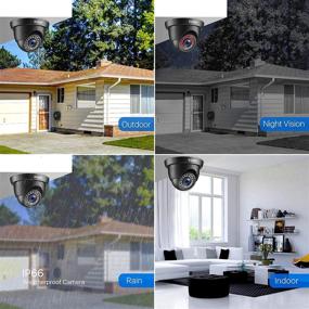 img 1 attached to 🎥 ZOSI H.265+ Home Security Camera System, 5MP Lite 8 Channel Surveillance DVR with 1TB Hard Drive and 4 x 1920TVL (2MP) Weatherproof Dome CCTV Camera Set - Outdoor/Indoor, 80ft Night Vision, Motion Alerts