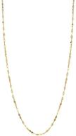 🌟 stylish and dazzling 14k solid gold diamond cut mirror chain necklace - customizable colors - unisex sizes 16"-30 logo