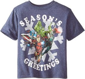 img 1 attached to Marvel Boys Avenger T Shirt Navy