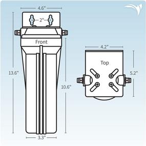 img 2 attached to 🏠 10 Inch Canister Housing Tubing: Efficient Solution for Single Filter Applications