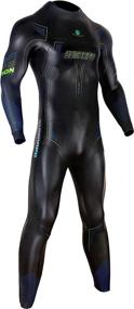 img 4 attached to SUMARPO N-Joy Men's Full Body Triathlon Wetsuit - Yamamoto SCS Neoprene Dry Suits for Ironman & Open Water Swimming