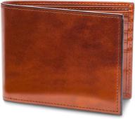 bosca leather collection cognac continental wallet logo