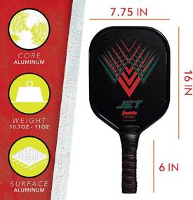 img 2 attached to 🏓 Franklin Sports Pickleball Paddle - Aluminum Racket - Jet Red - USAPA Approved