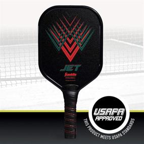 img 1 attached to 🏓 Franklin Sports Pickleball Paddle - Aluminum Racket - Jet Red - USAPA Approved