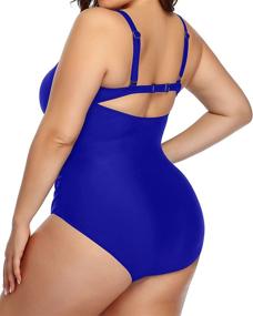 img 3 attached to Daci Swimsuits Waisted Bathing Monokini Women's Clothing for Swimsuits & Cover Ups