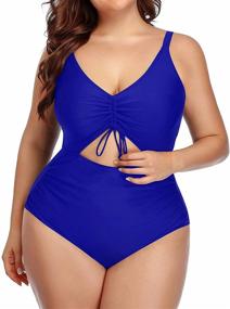 img 1 attached to Daci Swimsuits Waisted Bathing Monokini Women's Clothing for Swimsuits & Cover Ups