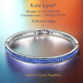 img 3 attached to 💎 Luxurious Kate Lynn Womens Jewelry Lifespring Bangle Bracelets - Sparkling Crystals Bracelets for Special Occasions - Perfect Birthday, Anniversary, and Graduation Gifts! Comes with Elegant Jewelry Box