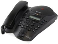 enhanced communication: polycom soundpoint pro se-220 2-line conference phone with caller id and lcd display - ideal for efficient conference calls with speed dial and mute functions logo