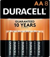 🔋 durable duracell coppertop aa alkaline batteries - long-lasting, versatile double a battery for home and office - pack of 8 logo