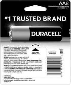 img 3 attached to 🔋 Durable Duracell CopperTop AA Alkaline Batteries - Long-Lasting, Versatile Double A Battery for Home and Office - Pack of 8