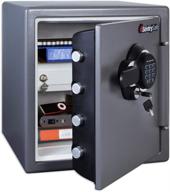 🔒 sentrysafe sfw123gdc 1.23 cubic feet gun metal gray fireproof waterproof safe with digital keypad logo